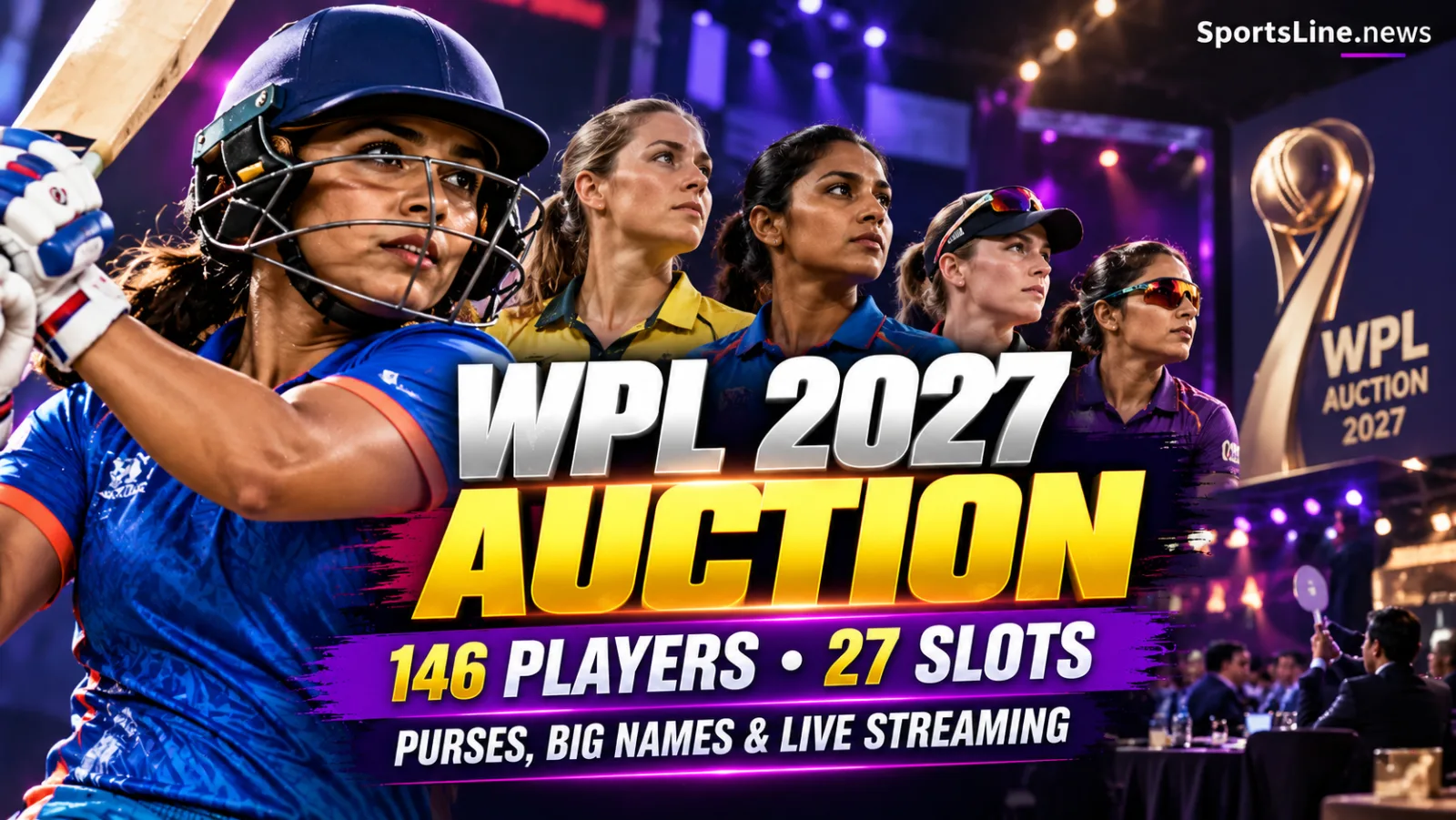 The WPL 2027 auction will shape franchise squads for the upcoming Women’s Premier League season.