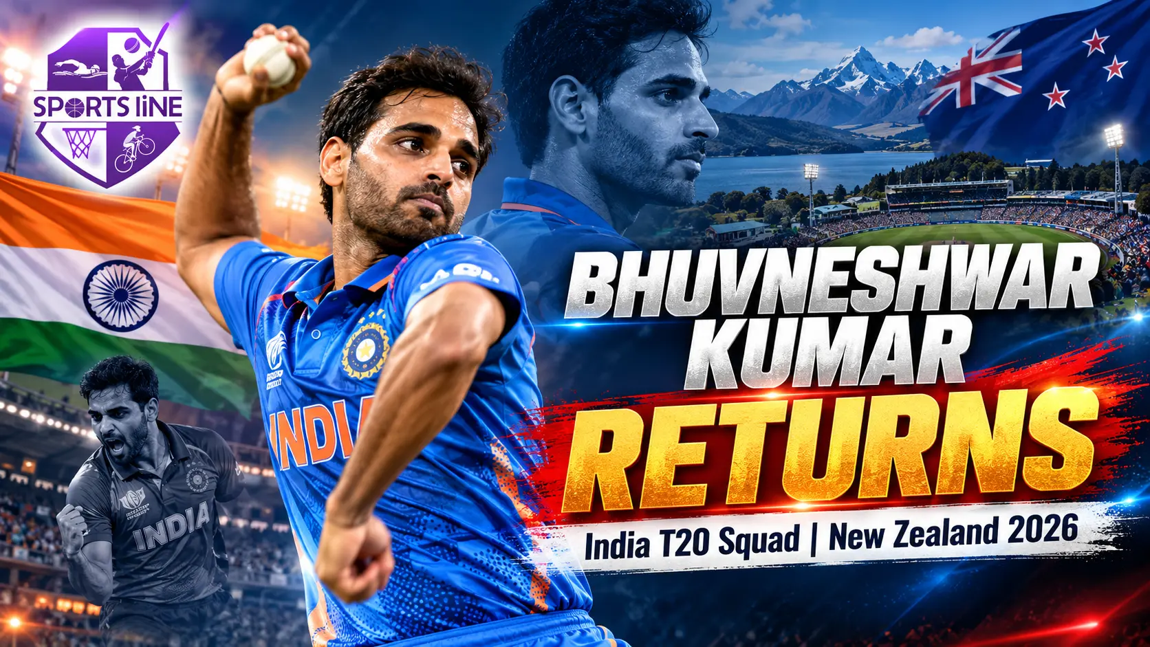 Bhuvneshwar Kumar returns to India T20I squad for New Zealand series