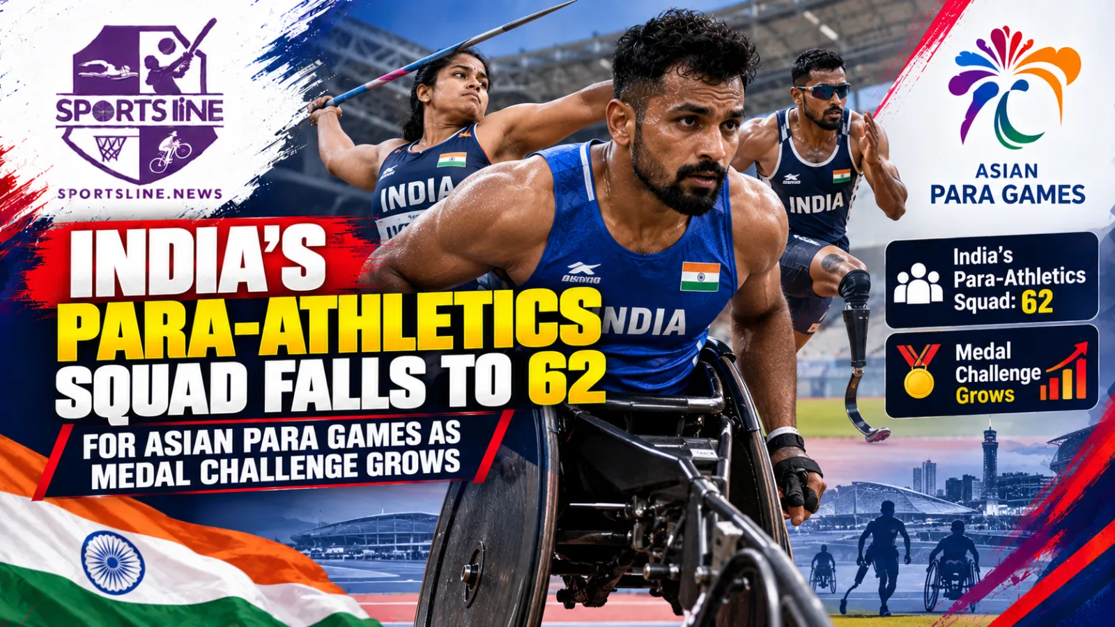 India’s para-athletics team faces a smaller field of entries at the Aichi-Nagoya 2026 Asian Para Games.