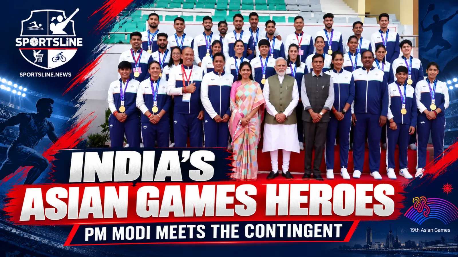 Prime Minister Narendra Modi met India’s Asian Games 2026 contingent in New Delhi following the country’s 85-medal campaign in Japan.