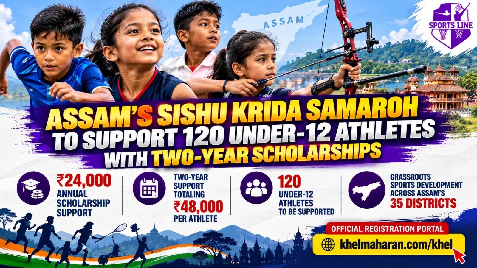 Sishu Krida Samaroh will identify under-12 sporting talent across Assam as part of Khel Maharan 3.0.