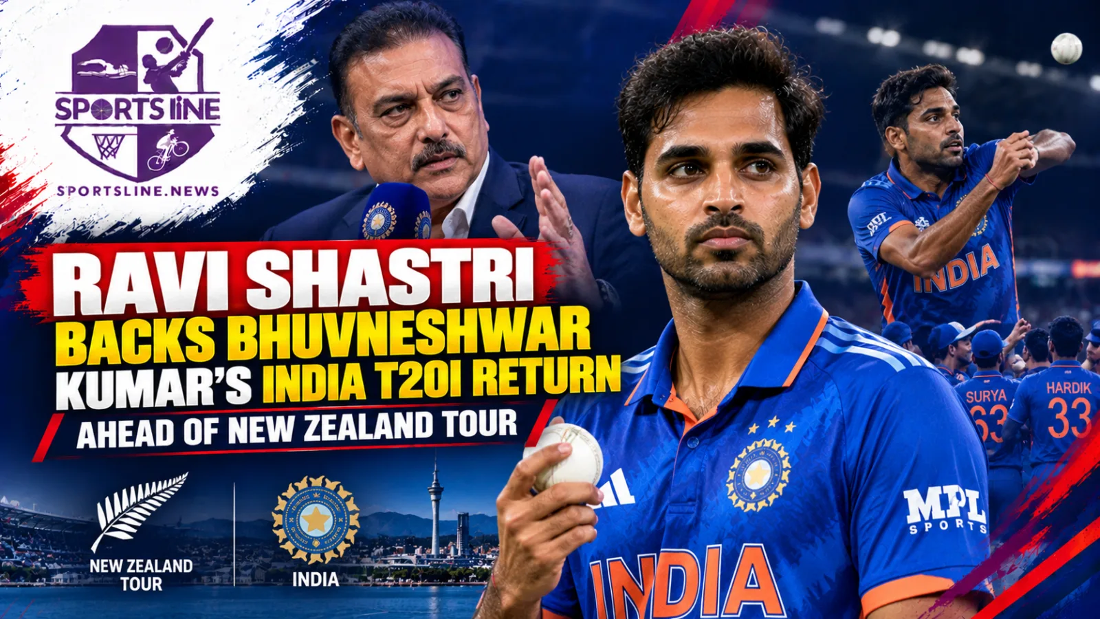 Bhuvneshwar Kumar returns to India’s T20I setup ahead of the New Zealand series.