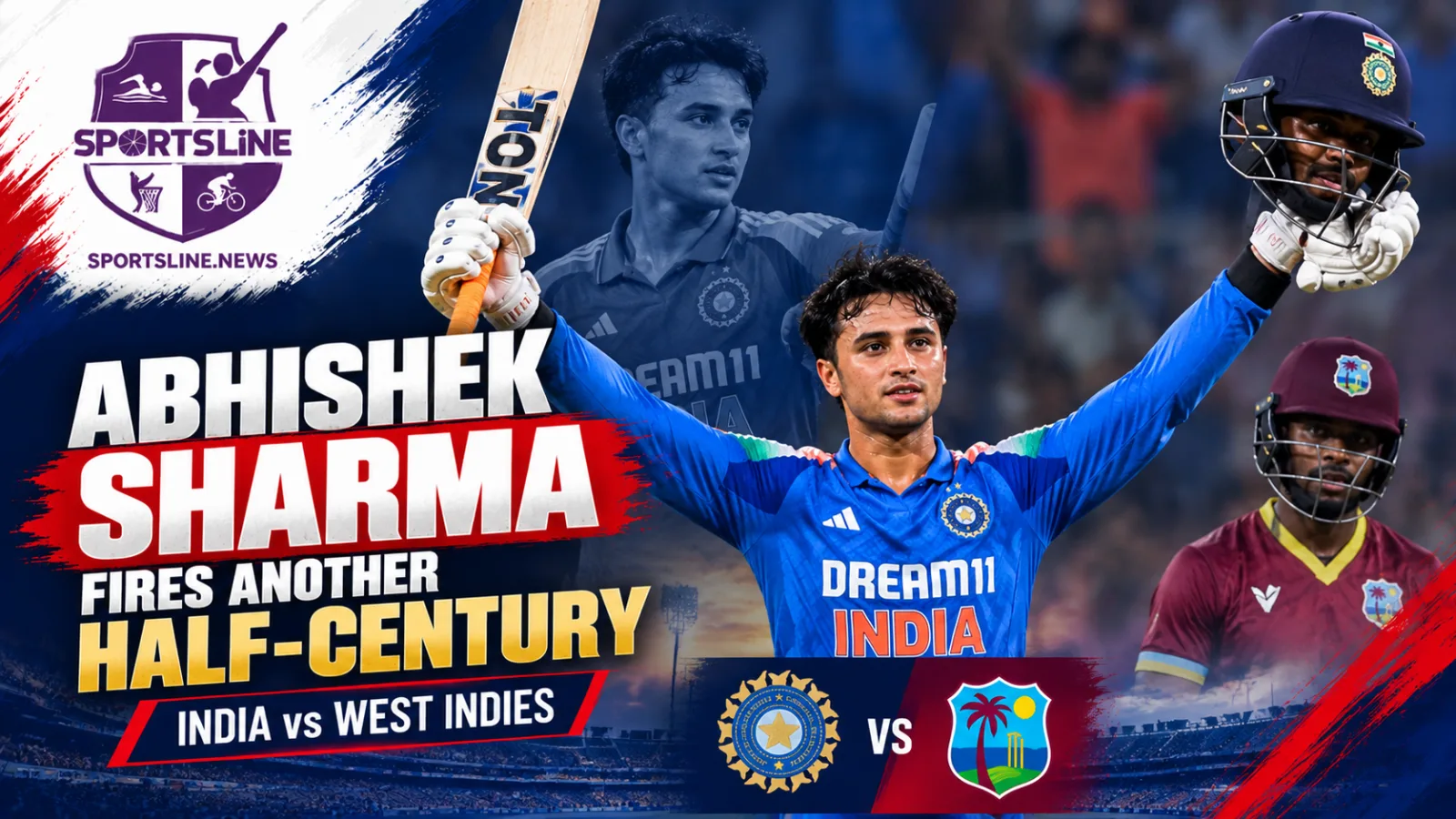 Abhishek Sharma struck 69 off 30 balls in India's third T20I victory over West Indies in Indore.