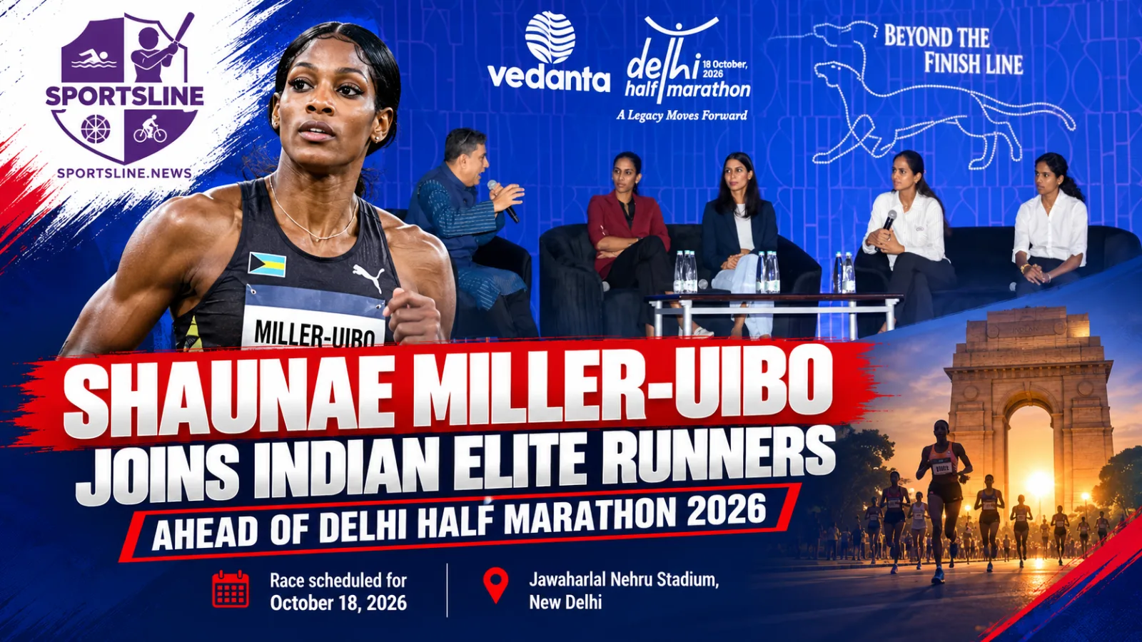 Olympic champion Shaunae Miller-Uibo joins elite athletes in New Delhi ahead of the 2026 Vedanta Delhi Half Marathon.