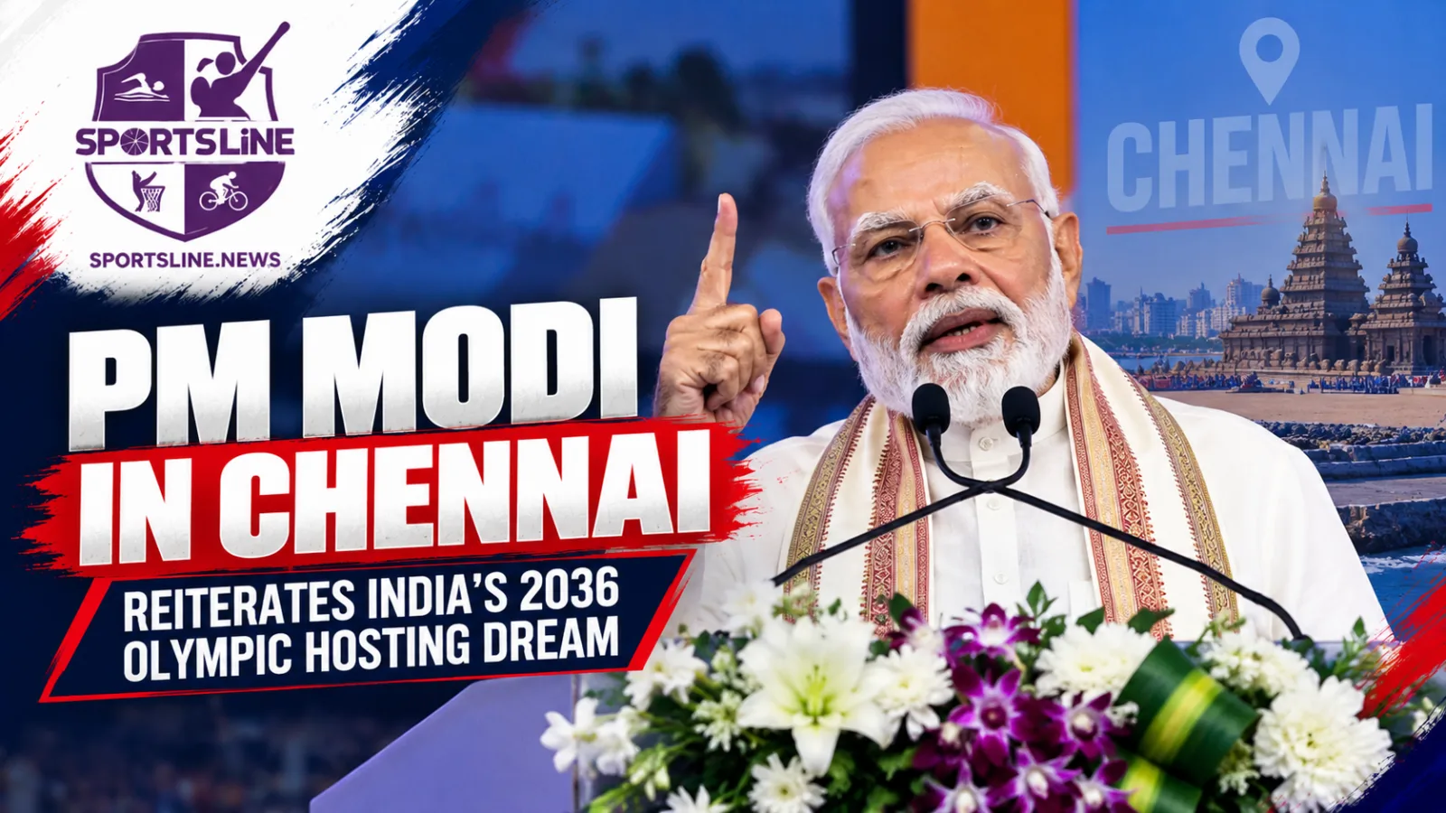 Prime Minister Narendra Modi has reiterated India’s ambition to host the 2036 Olympic Games.