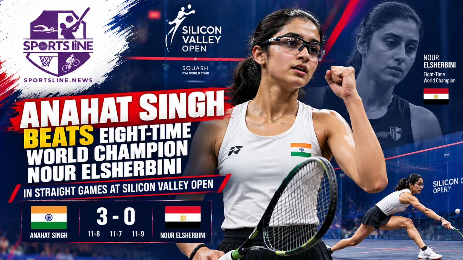 India’s Anahat Singh during her run at the 2026 Silicon Valley Open in Redwood City.