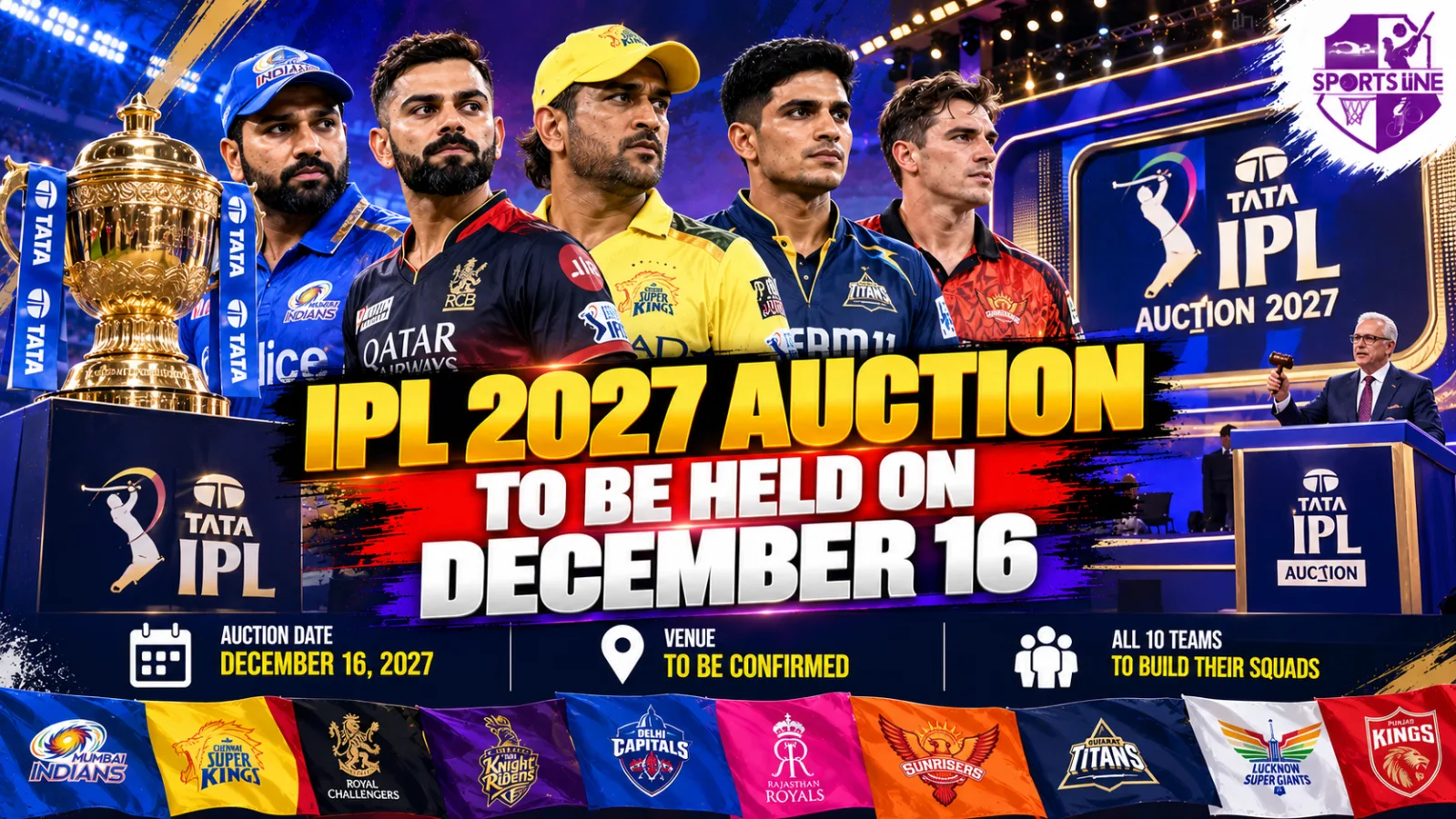 The IPL 2027 mini-auction is scheduled to return to India, with Goa named as the host city.