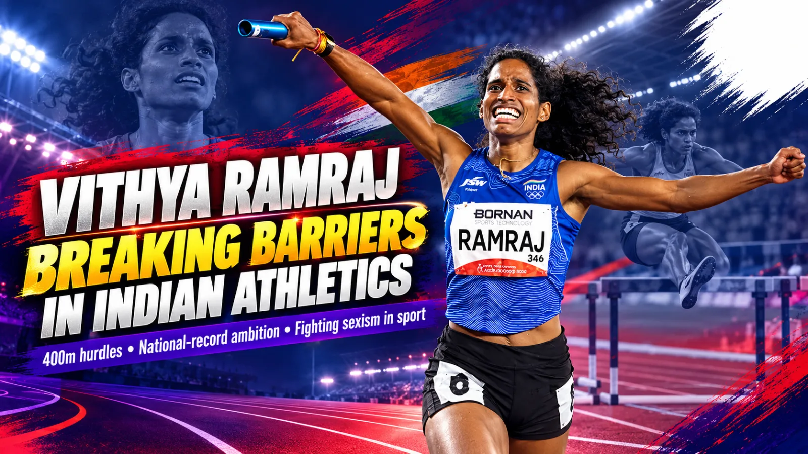 Vithya Ramraj broke PT Usha’s 400m hurdles national record at the 2026 Asian Games and spoke about sexism and family support in sport.