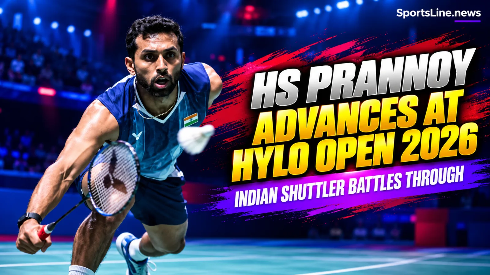 HS Prannoy was eliminated from the Hylo Open 2026 after a straight-games loss to France’s Toma Junior Popov.
