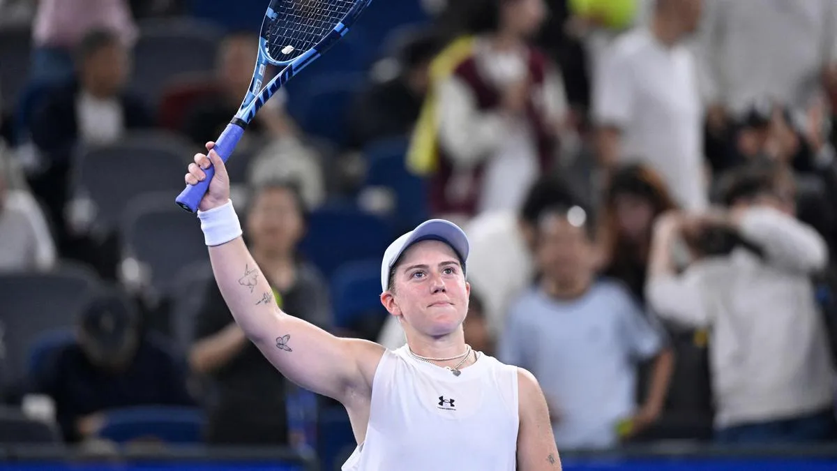 Sonay Kartal defeated Elina Svitolina in three sets to reach the Wuhan Open semi-finals. Photo credit: Needs verification.