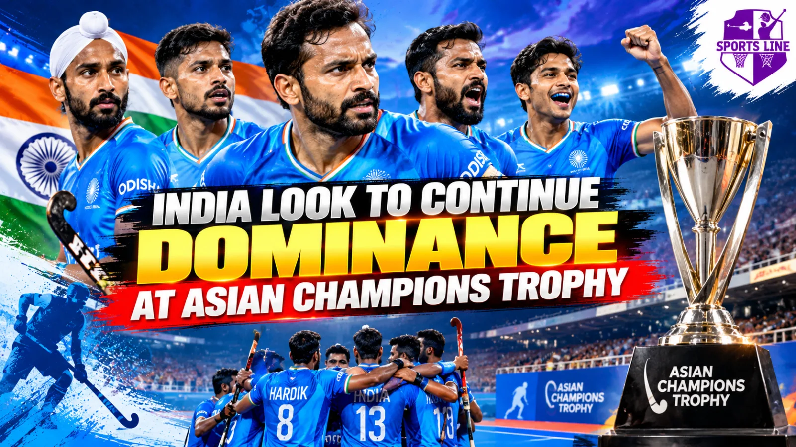 India captain Harmanpreet Singh and the Indian men’s team begin their Asian Champions Trophy title defence in Punjab.