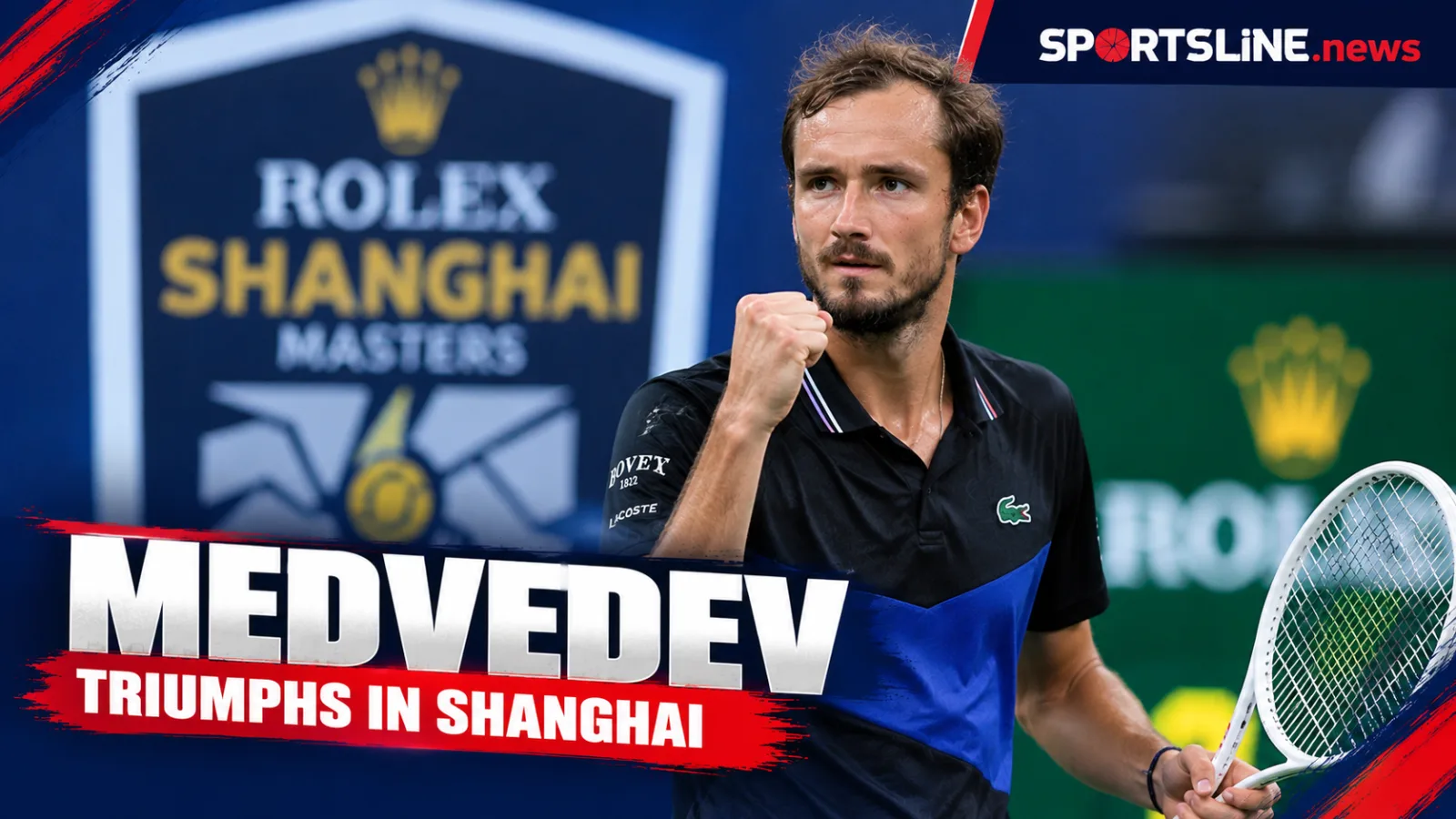 Daniil Medvedev defeated Stefanos Tsitsipas in straight sets to reach the Shanghai Masters quarter-finals.