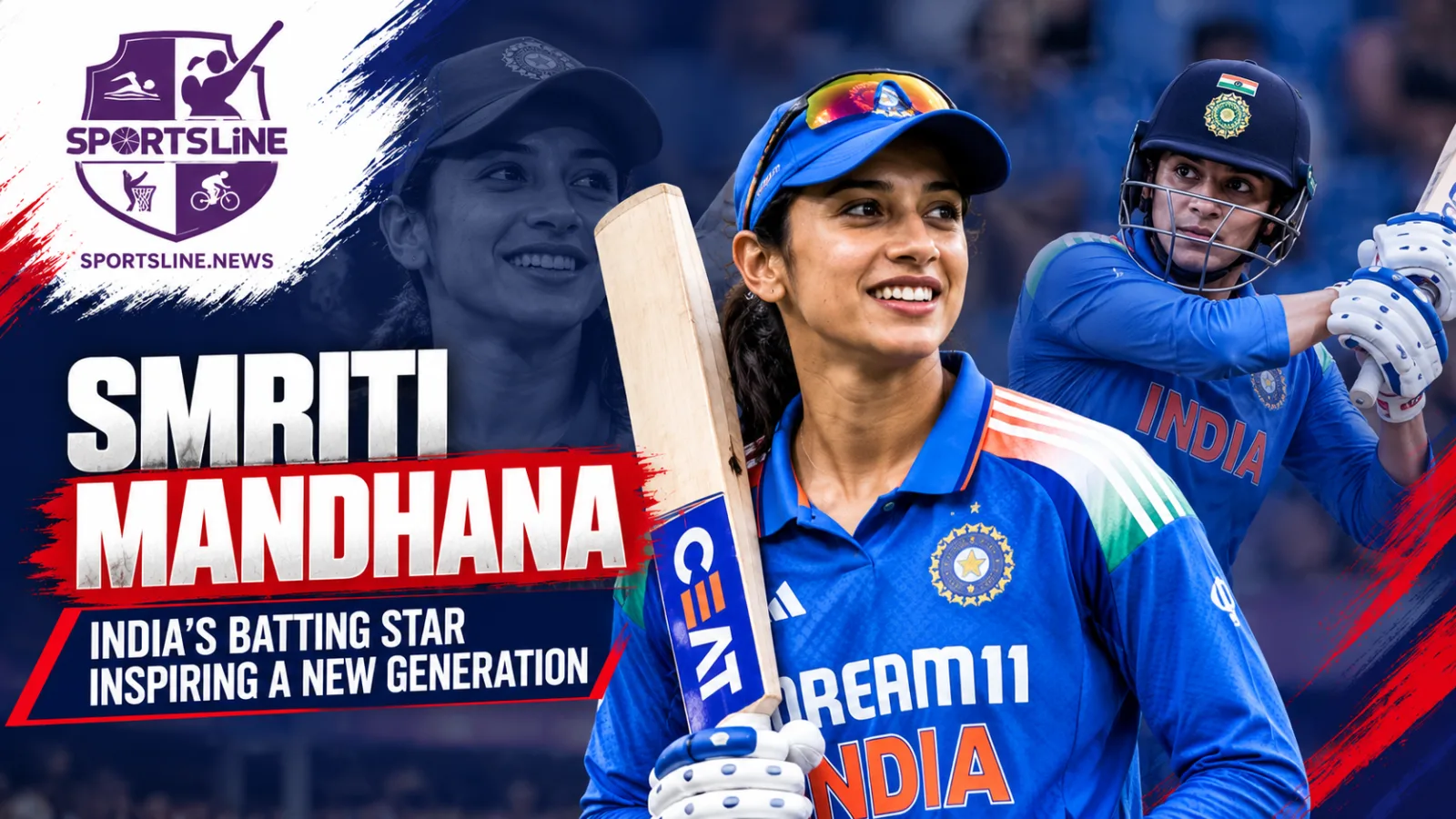 Smriti Mandhana, India women’s cricket captain and newly named UNICEF India Celebrity Advocate for girls’ empowerment.