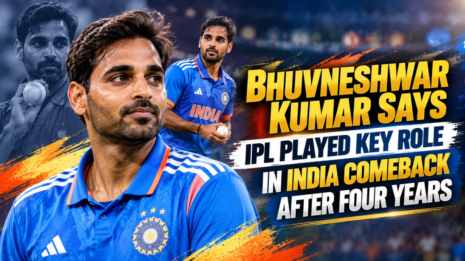 Bhuvneshwar Kumar returned to India’s playing XI after nearly four years away from international cricket.