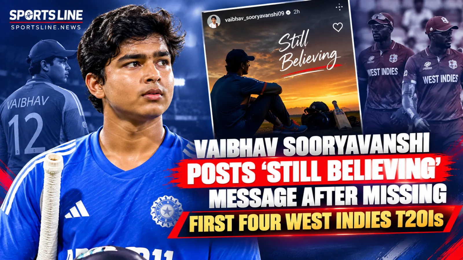 Vaibhav Sooryavanshi during batting practice ahead of India’s T20I series against West Indies. Confirm image source and credit before use.