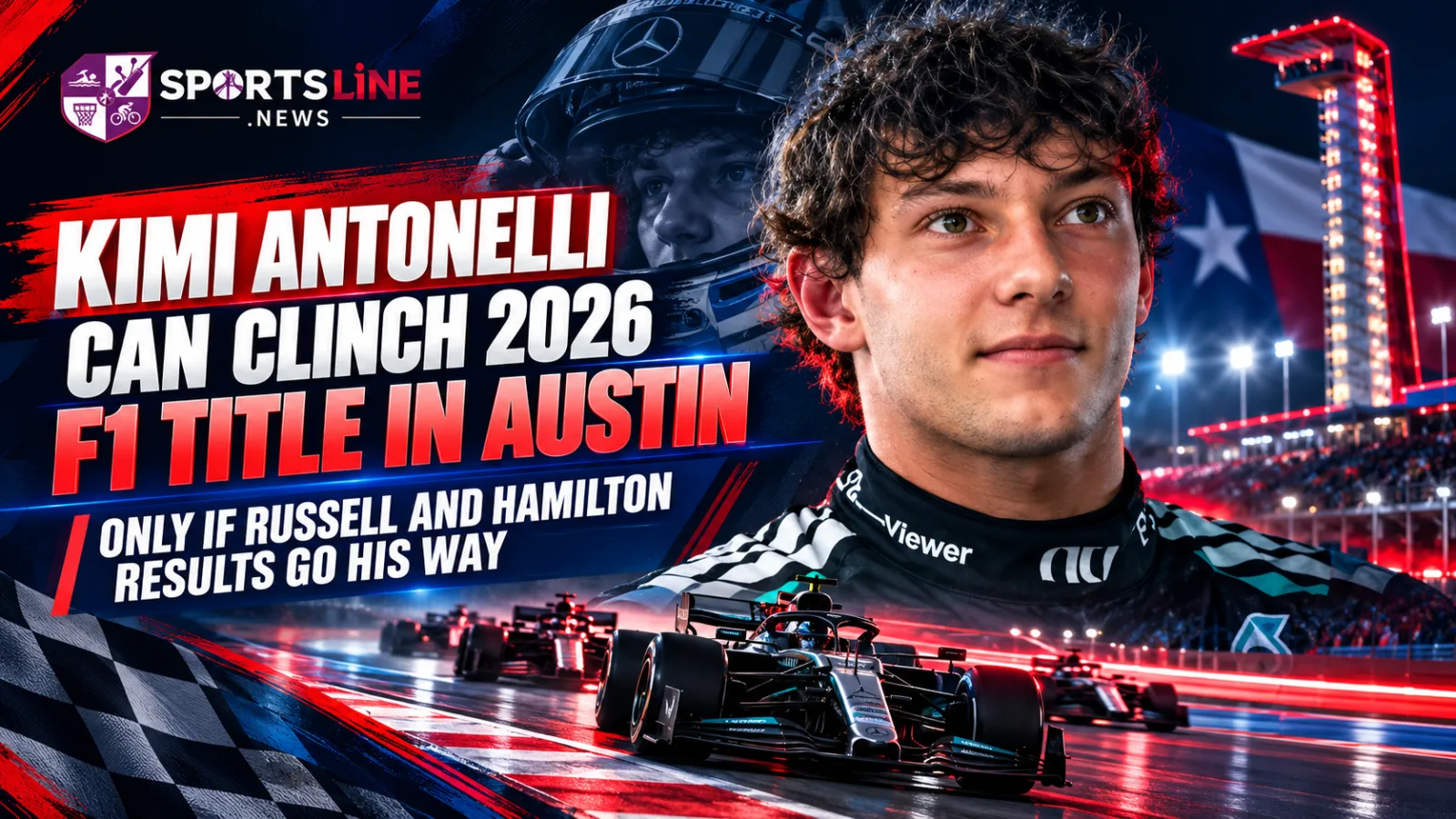 Kimi Antonelli heads into the 2026 United States Grand Prix with a chance to clinch the Formula 1 drivers’ title.