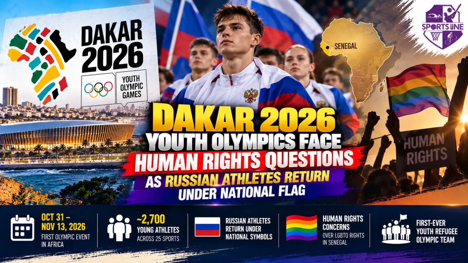 Dakar prepares to host the 2026 Youth Olympic Games, the first Olympic event staged on African soil.