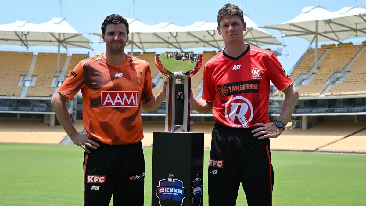 The Big Bash League’s Season 16 opener will bring Melbourne Renegades and Perth Scorchers to Chennai on December 12, 2026. Photo credit: verify in admin.