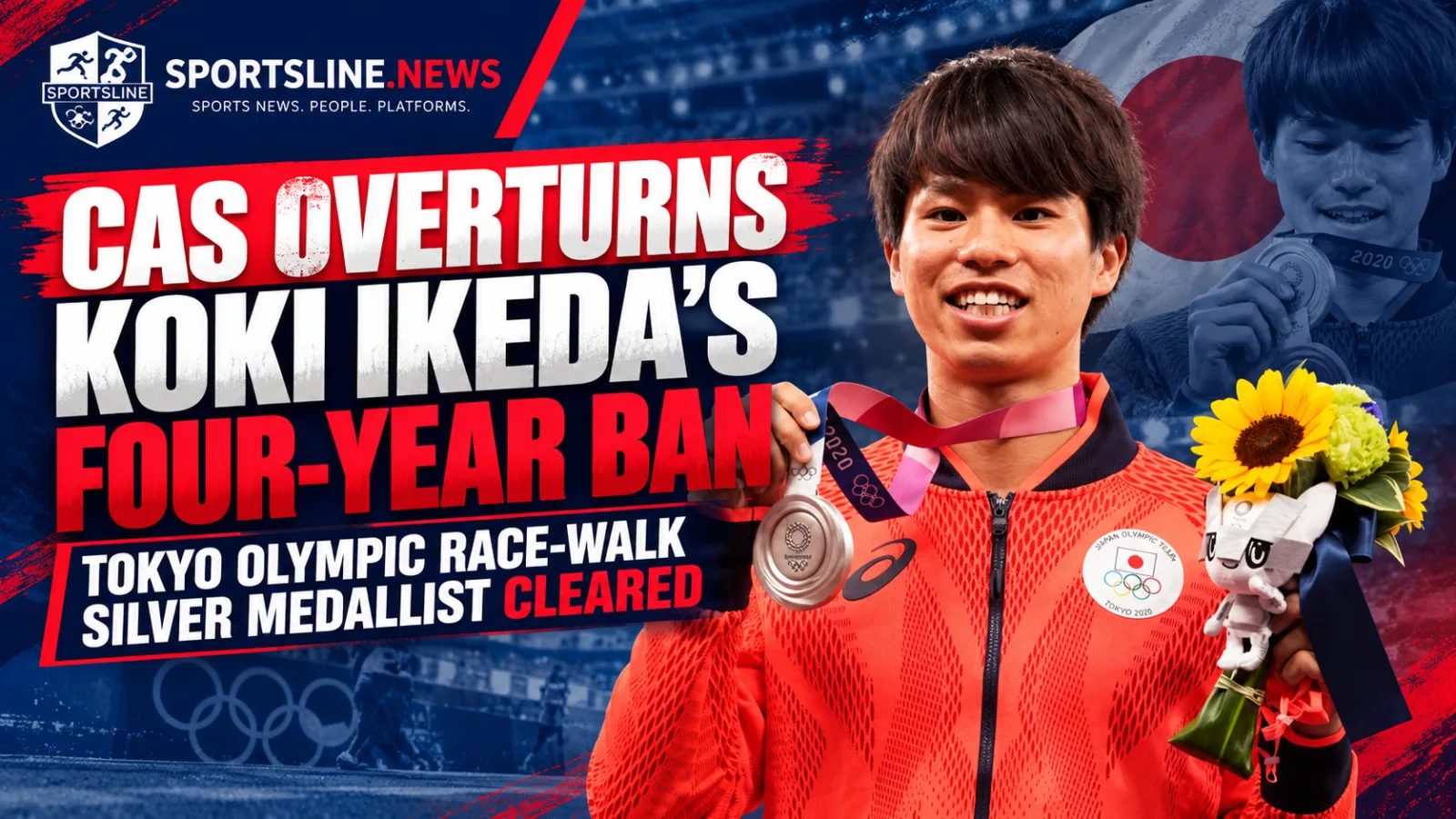 Koki Ikeda, Tokyo Olympic silver medallist in the men’s 20km race walk.